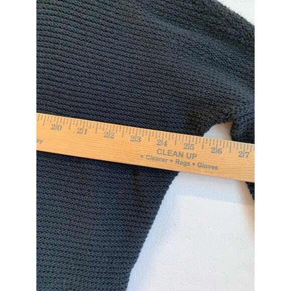 American Eagle Women’s Sweater Ruffle Hem Knit Pullover Black Size XS TP - Picture 4 of 8